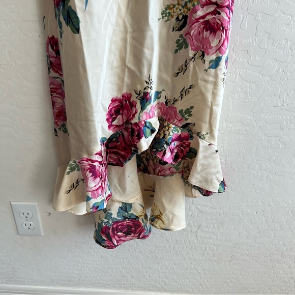 Betsey Johnson x Urban Outfitters Vintage Satin Floral Dress - Picture 5 of 9